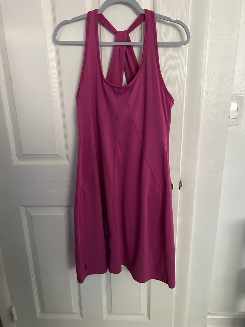 Lole Sleeveless Midi Dress in Raspberry